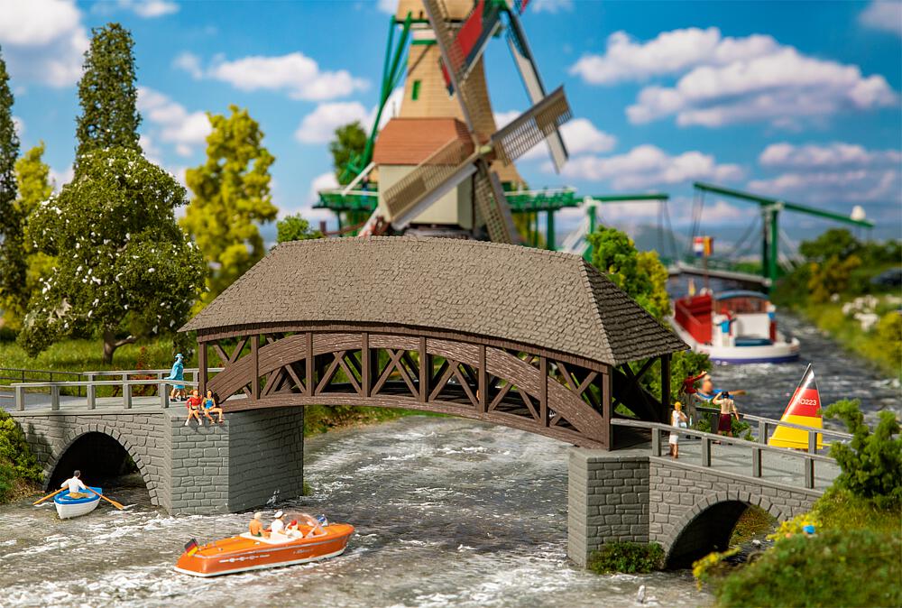 Faller 191774 Alte Holzbrücke - 1:87 Spur H0 - Bausatz - Neu - OVP