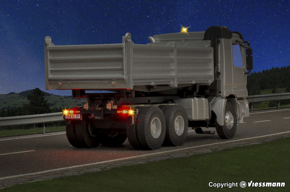 Viessmann 8037 MB ACTROS 3-achs Muldenkipper silber 1:87 Spur H0