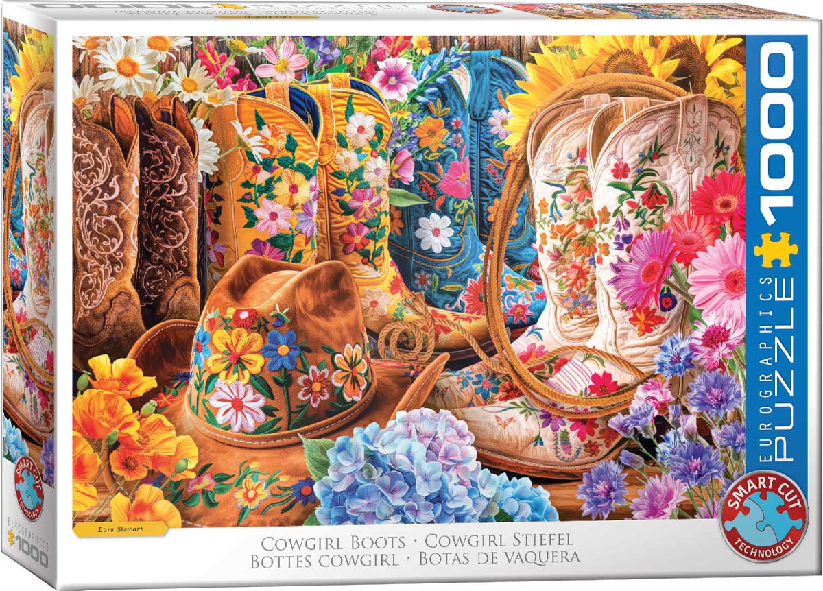 EUROGRAPHICS 6000-5948 Cowgirl Stiefel 1000 Teile Puzzle Neu OVP