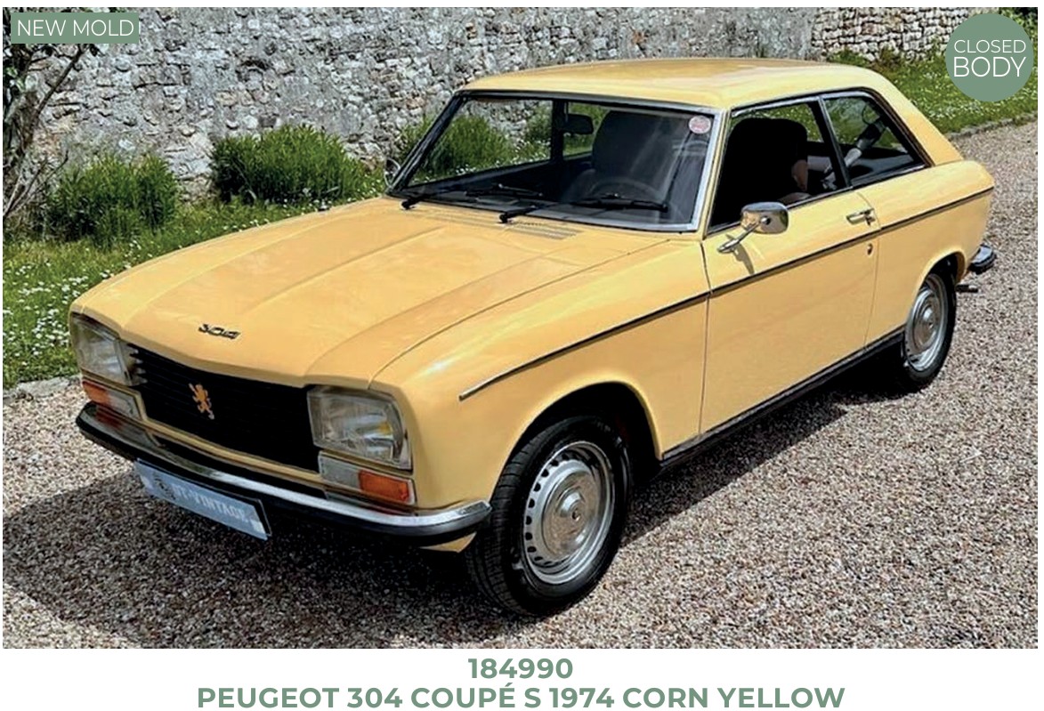 Norev 184990 Peugeot 304 Coupé S 1974 Corn Yellow 1:18
