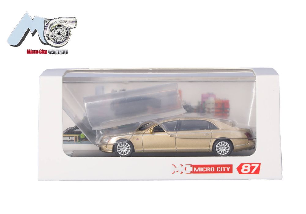 Herpa 87MC000024 MicroCity: Maybach 62S gold (2002-2013) 1:87 Spur H0