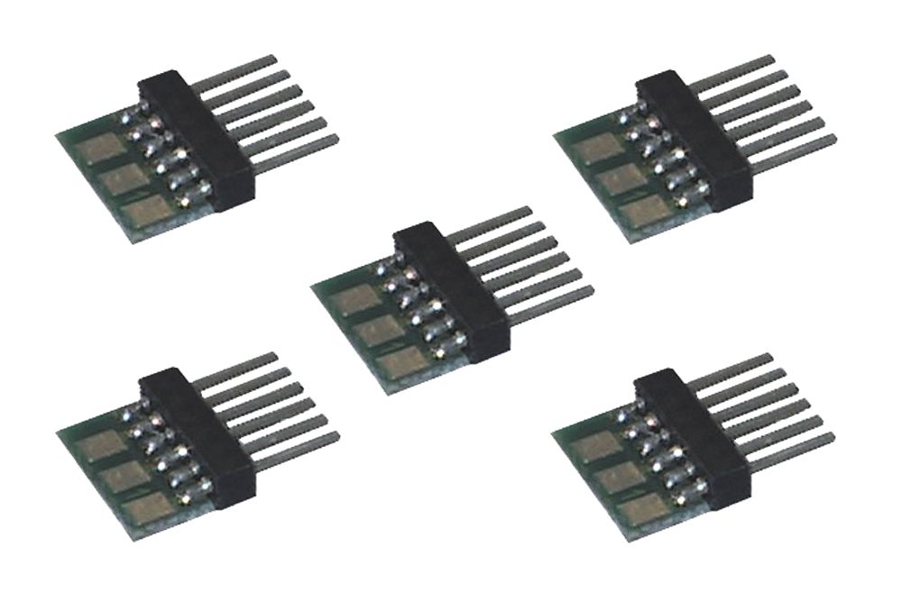 Lenz 80016 LY016 Stecker für NEM651 Schnittstelle 5 Stück Neu