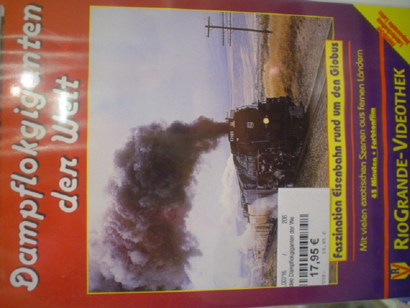 Rio Grande 716 VHS Video Dampflokgiganten der Welt