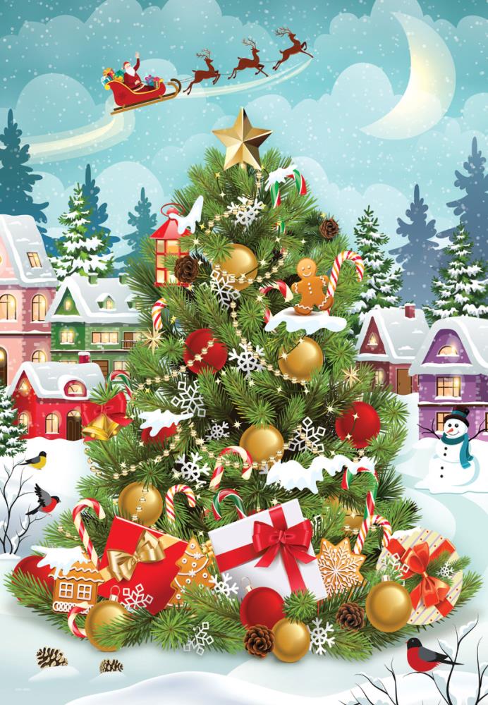 EUROGRAPHICS 8551-5663 Christmas Tree Dose 550 Teile Puzzle