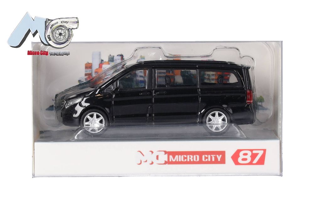 Herpa 87MC000075 MicroCity: Mercedes-Benz V-Klasse, schwarz 1:87 NEU