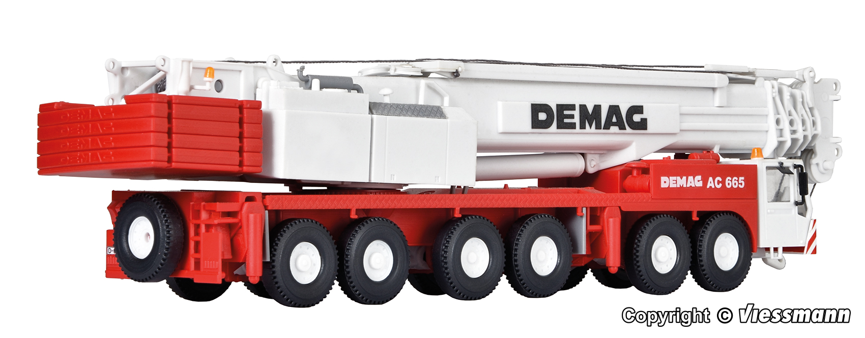 Kibri 13021 DEMAG Mobilkran AC 665 1:87 Spur H0 Bausatz Neu