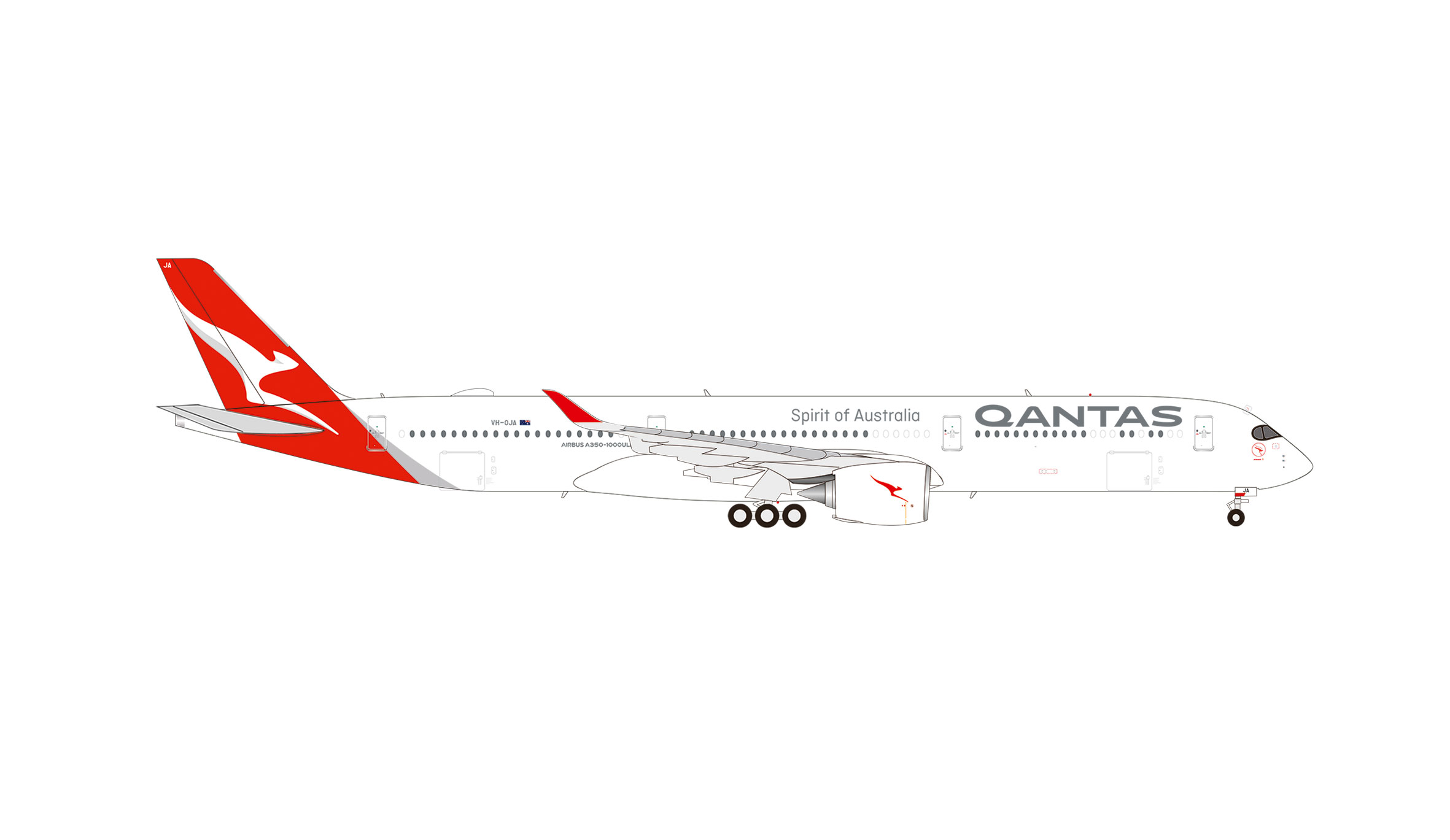Herpa 574327 A350-1000ULR Qantas