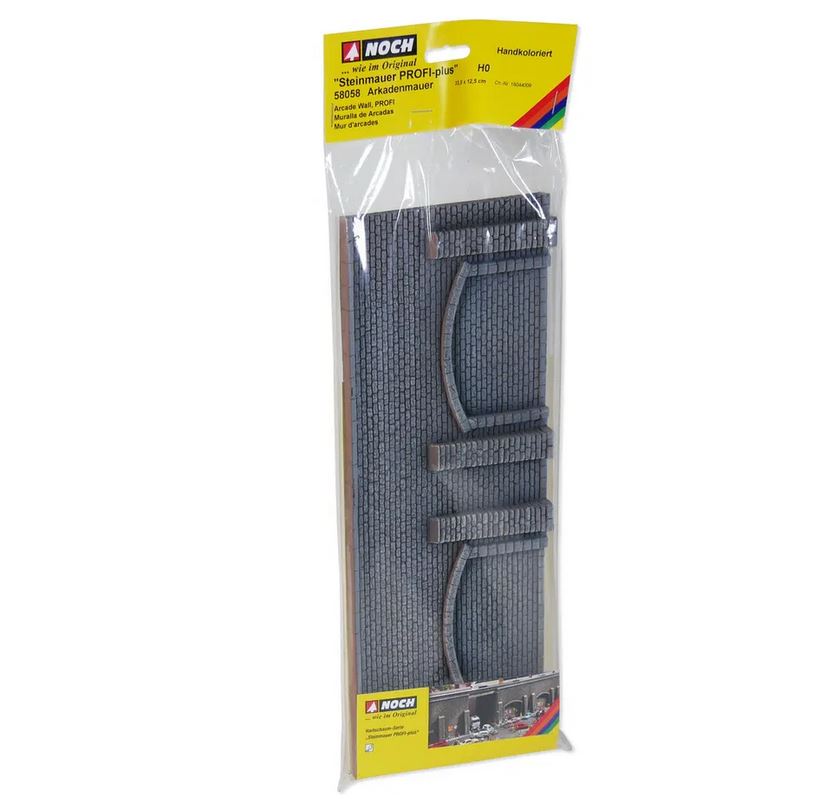 Noch 58058 Arkadenmauer 33,4 x 12,5 cm 1:87 Spur H0 NEU OVP