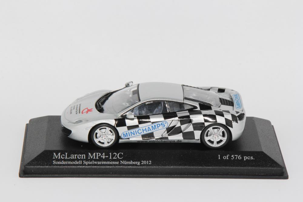 Minichamps 533133023 McLaren MP4-12C 2011 silver Nürnberg Spielw.Messe 2012 1:43