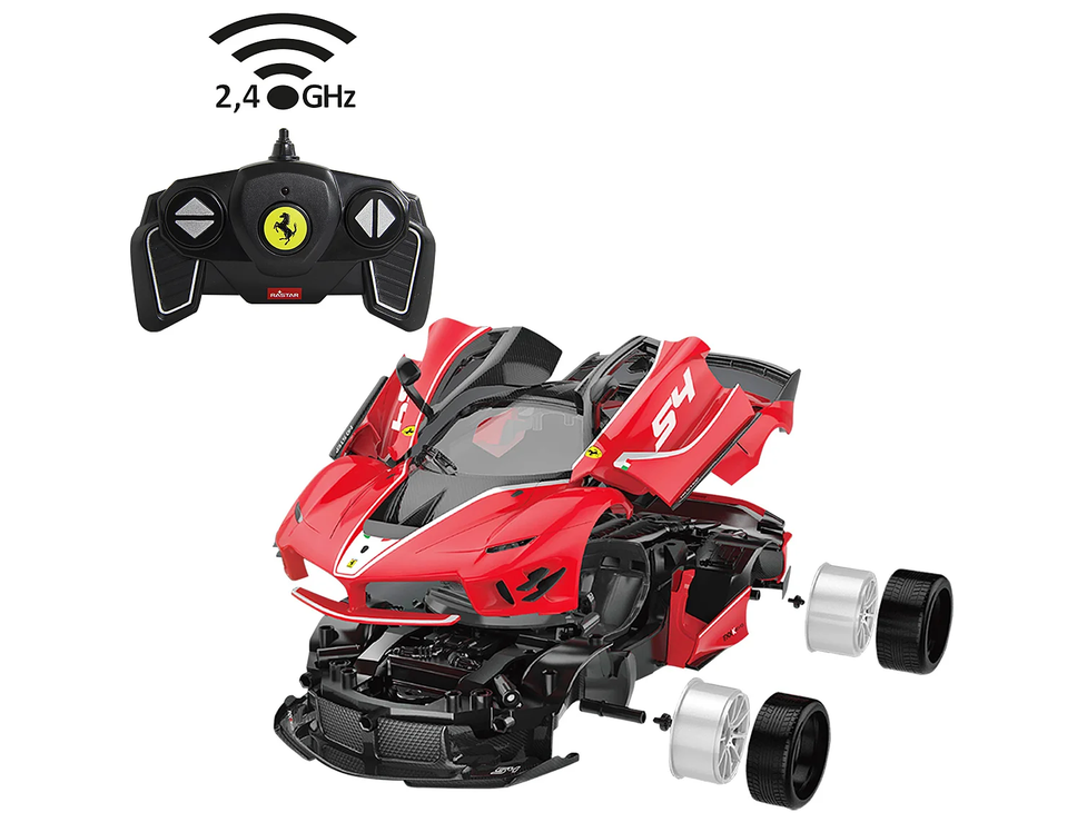 Jamara 403147 Rastar - Ferrari FXX K Evo rot 2,4GHz 1:18 Bausatz