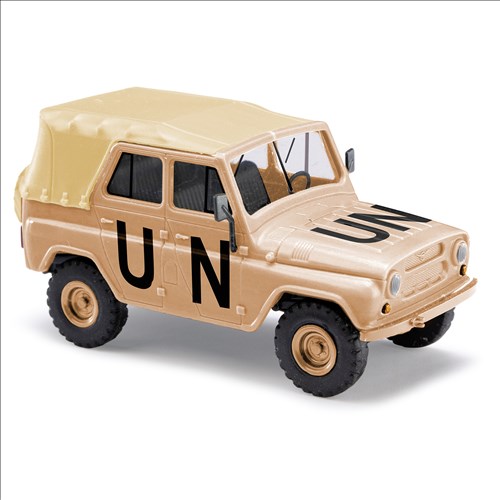 Busch 52123 UAZ 469, UN 1:87 Spur H0 Standmodell Neu OVP