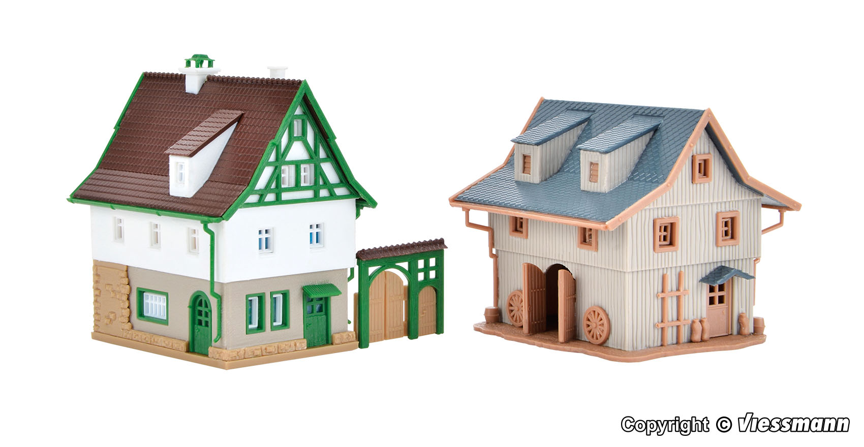 Vollmer 49540 Bauernhaus mit Scheune und Hoftor 1:220 Spur Z Neu