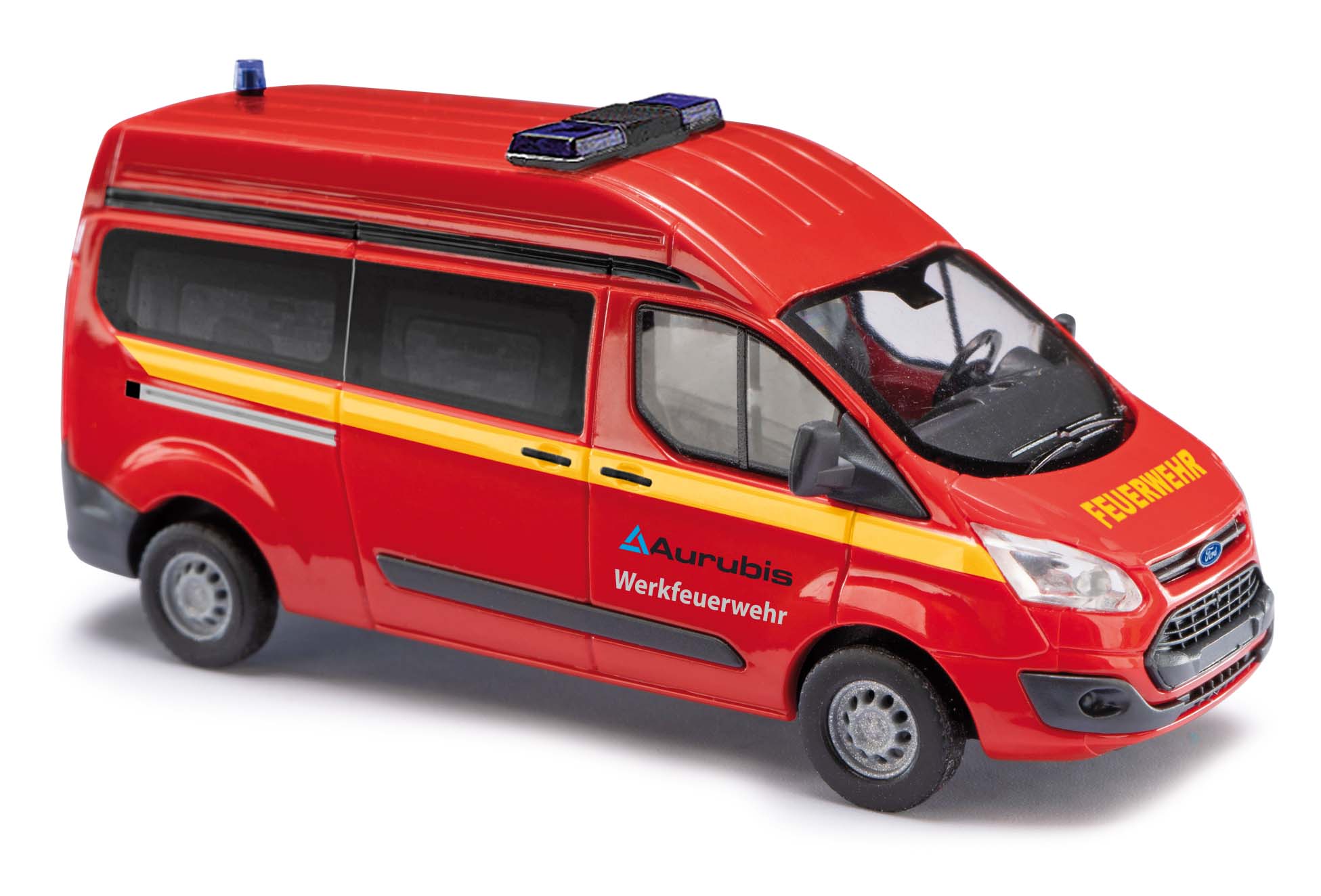 Busch 52517 Ford Transit Custom Werkfeuerwehr Aurubis 1:87 Neu