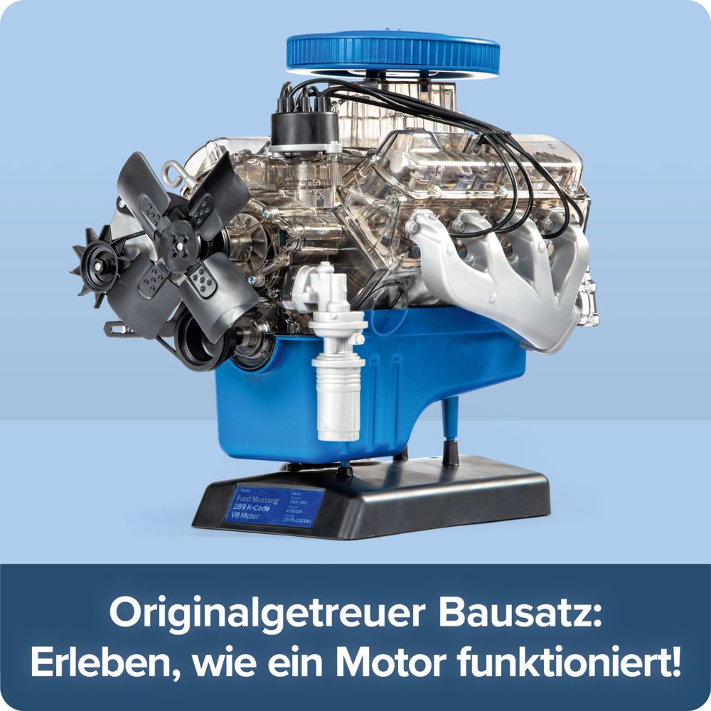 Franzis 67501 Ford Mustang V8-Motor 1:4