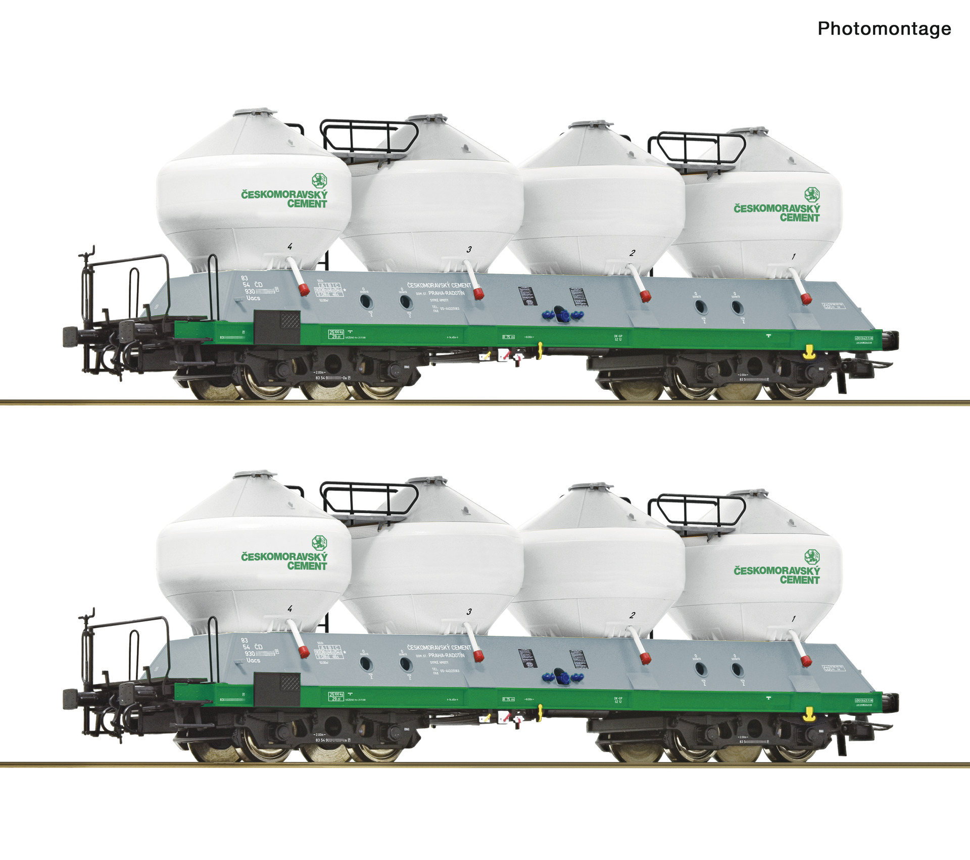 Roco 6600237 2-tlg. Set: Silowagen
