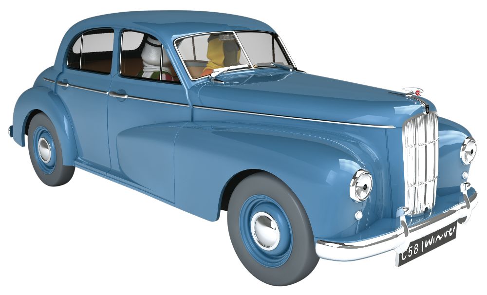 Tim & Struppi TINTIN 29953 Morris six der Unterstützer 1:24 Standmodell Neu OVP