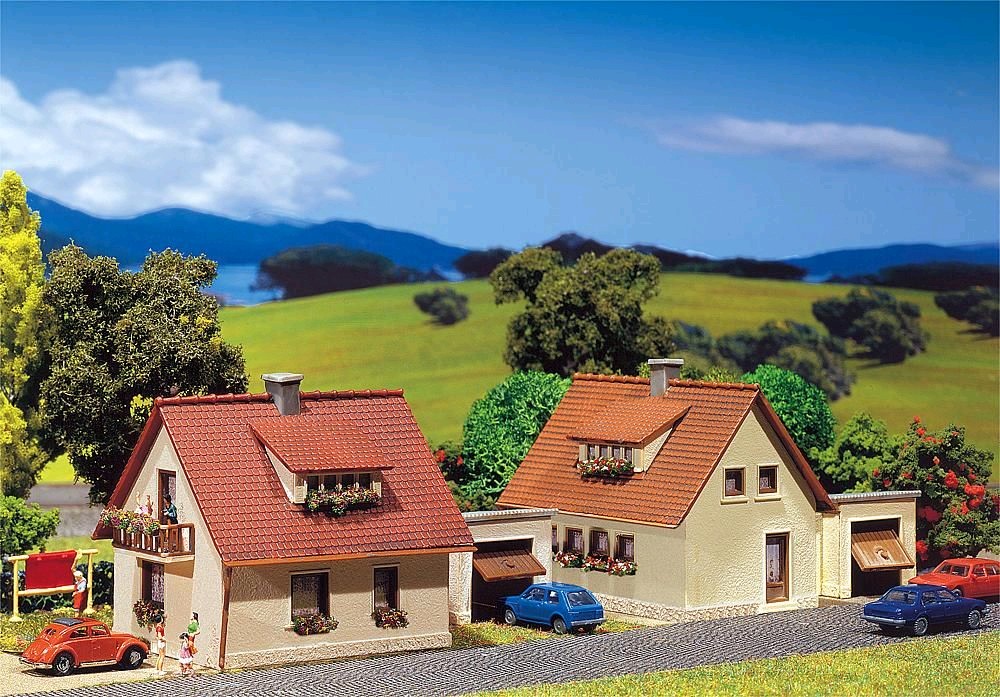 Faller 232226 2 Einfamilienhäuser 1:160 Spur N Neu OVP