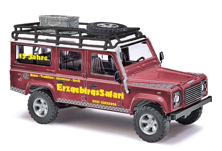 Busch 50328 Land Rover Defender Erzgebirgssafari 1:87 Spur H0