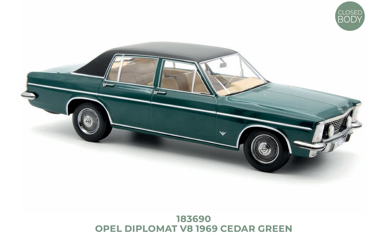 Norev 183690 Opel Diplomat V8 1969 Cedar Green 1:18