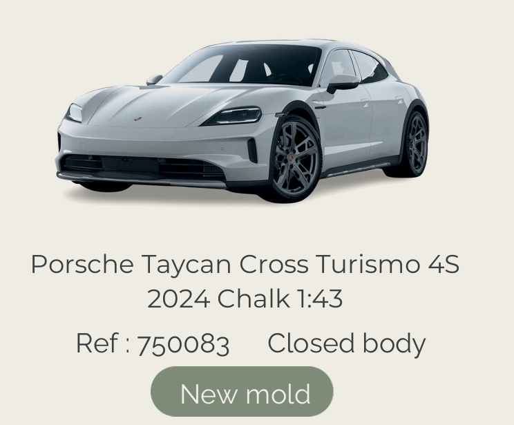 Norev 750083 Porsche Taycan Cross Turismo 4S 2024 Chalk 1:43