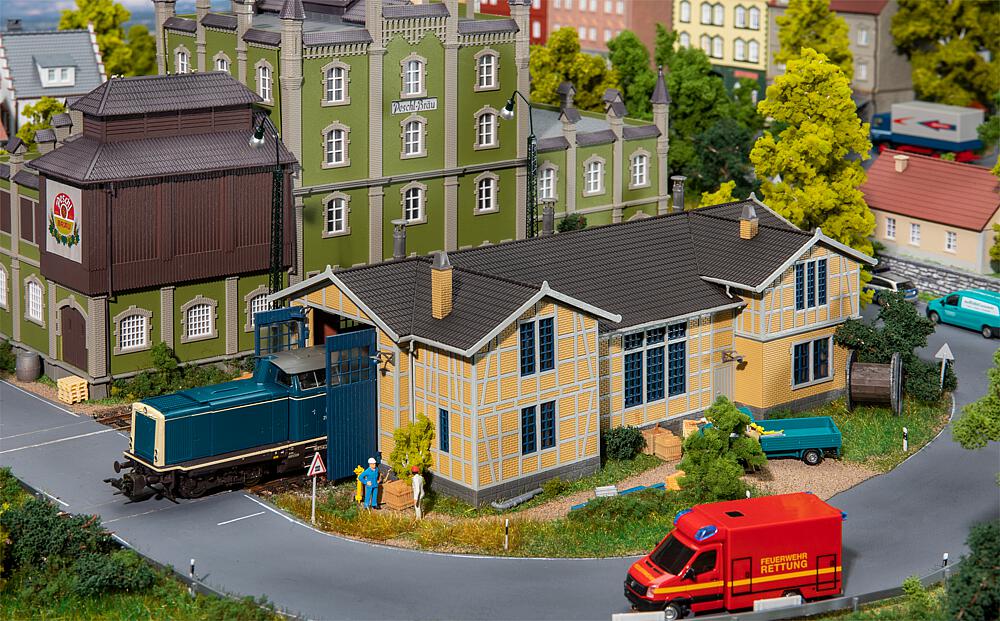 Faller 120287 Lokschuppen, 1-ständig - 1:87 Spur H0 - Bausatz - Neu - OVP