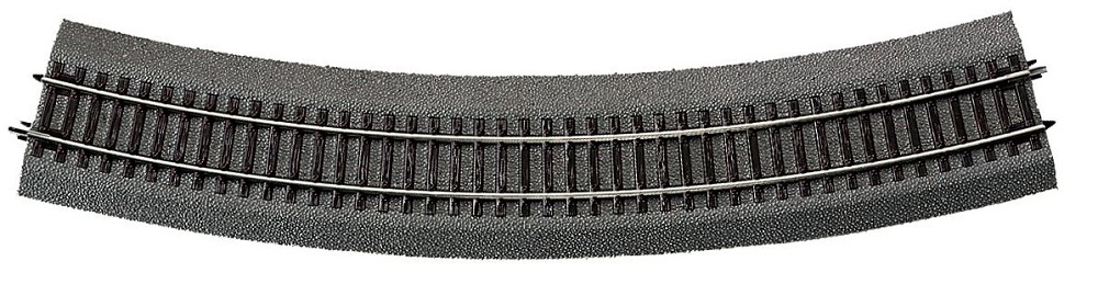 Roco 42526 Gebogenes Gleis R6 30° 604,4 mm mit Bettung Spur H0