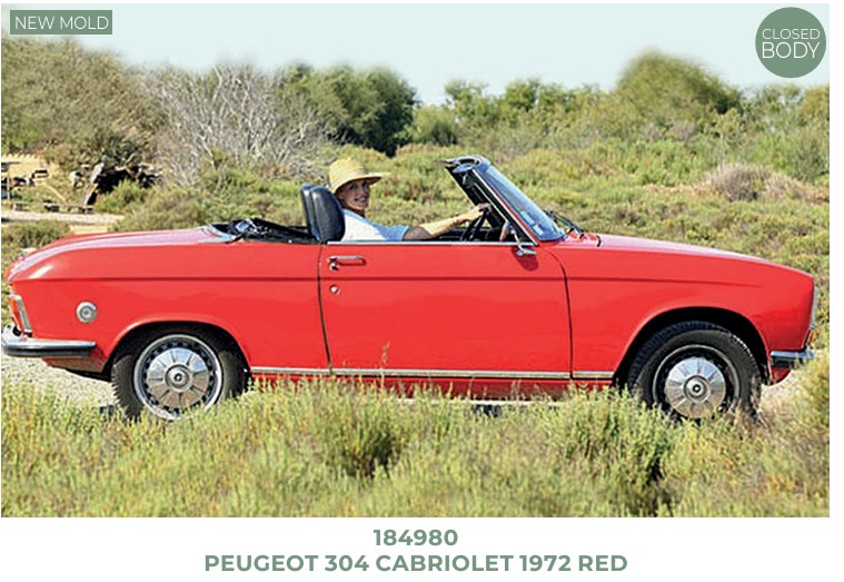 Norev 184980 Peugeot 304 Cabriolet 1972 Red 1:18