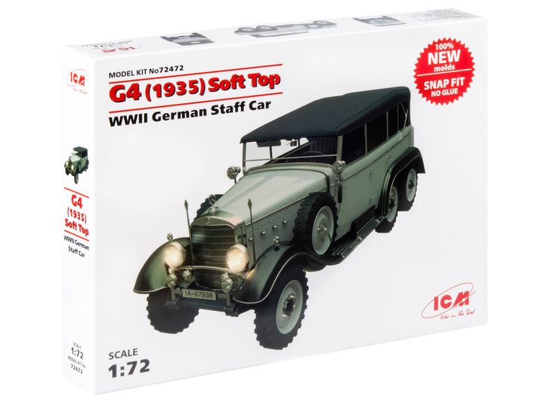 ICM 72472 G4 (1935 production) Soft Top - 1:72 - Bausatz - Neu