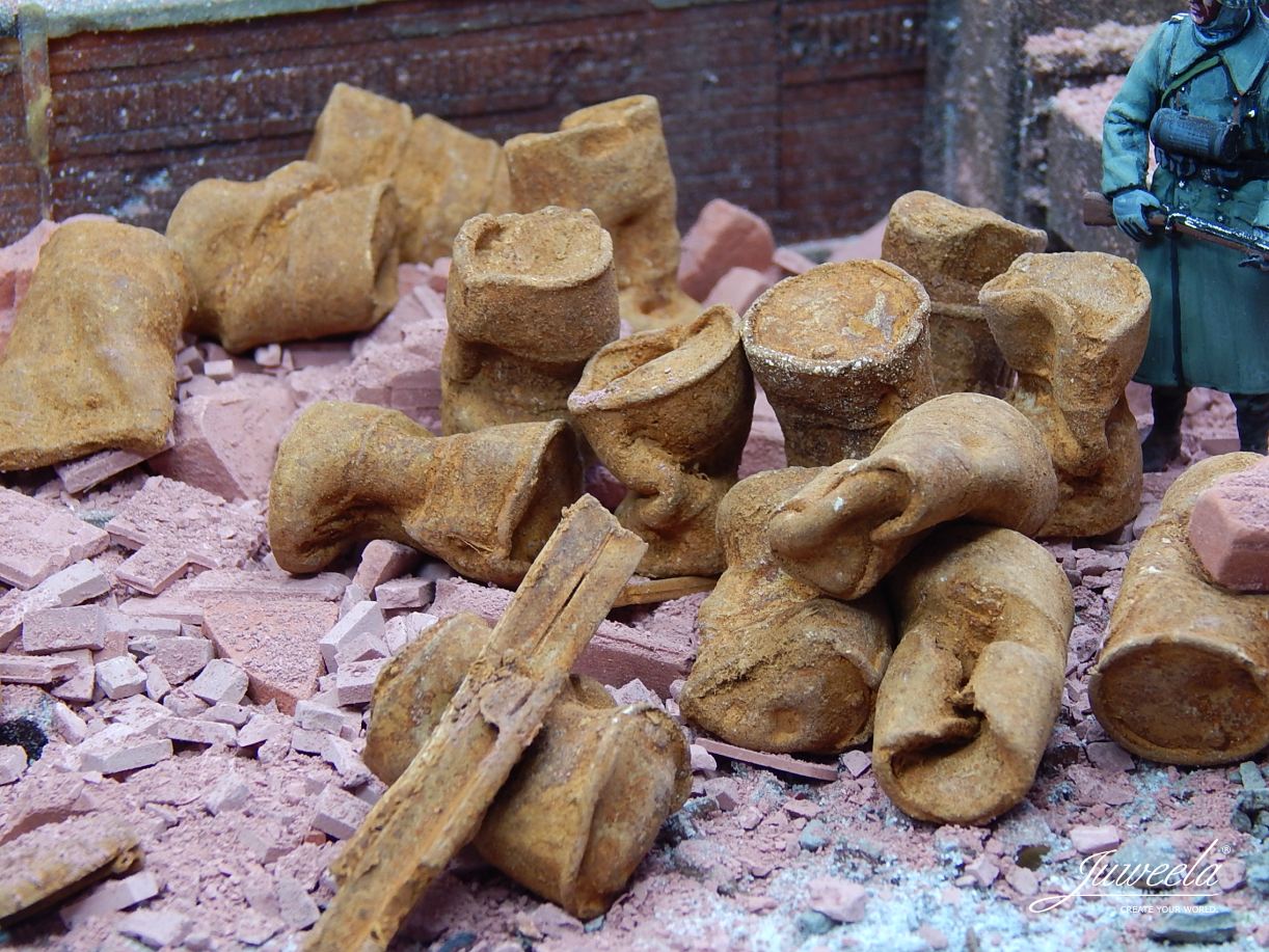 Juweela 23332 alte Fässer rostig, 10x (Miniatur)