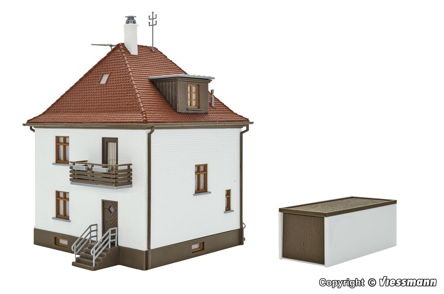 Kibri 38200 Siedlungshaus mit Garage 1:87 Spur H0 Bausatz Neu