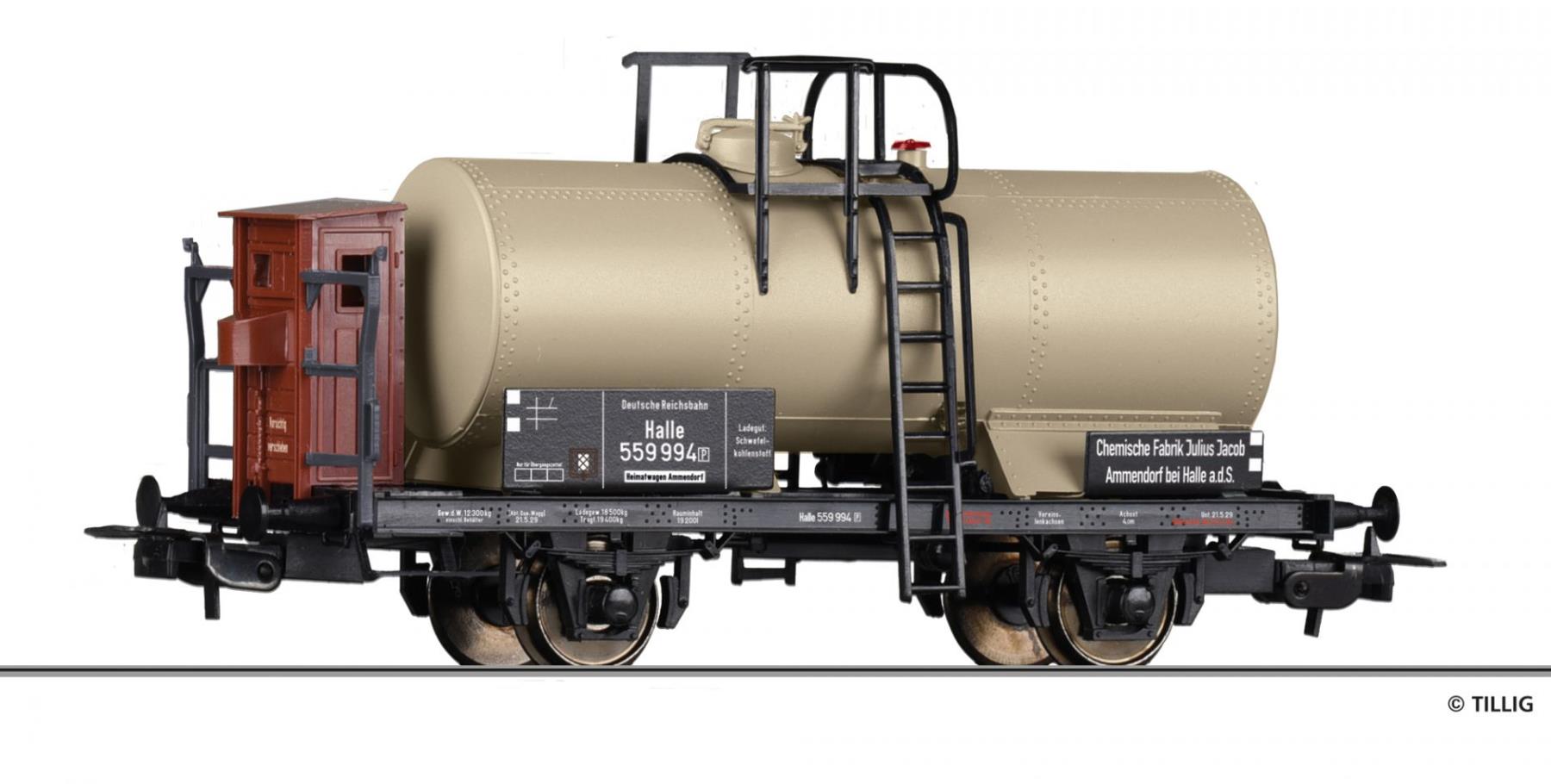 Tillig 77052 Kesselwagen Chem. Fabrik Julius Ammendorf Spur H0
