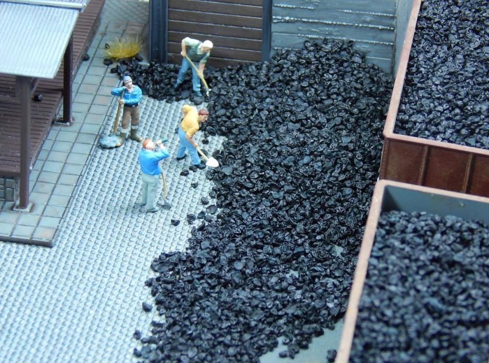 Juweela 28137 Kohle Steinkohle grob - 1:87 - 60g (Modellbau)