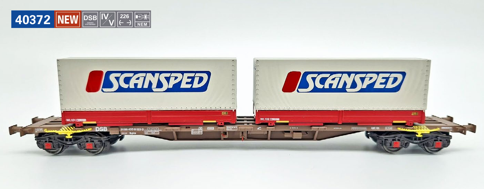 ACME 40372 Typ Sgns DSB "SCANSPED" 1:87 Spur H0 DC NEU OVP
