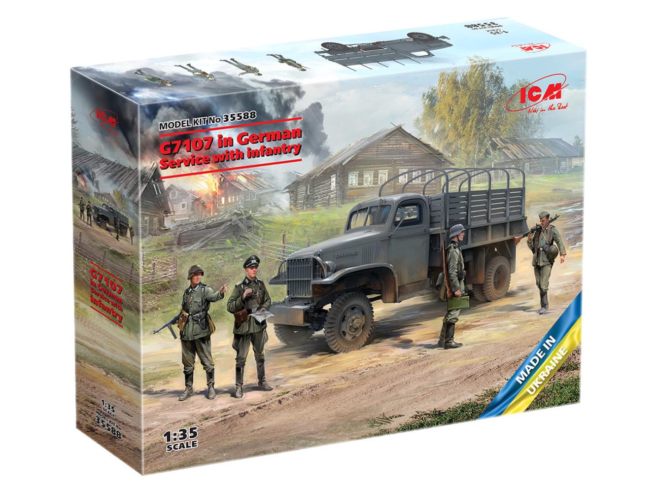 ICM 35588 G7107 in German Service with infantry 1:35 Bausatz