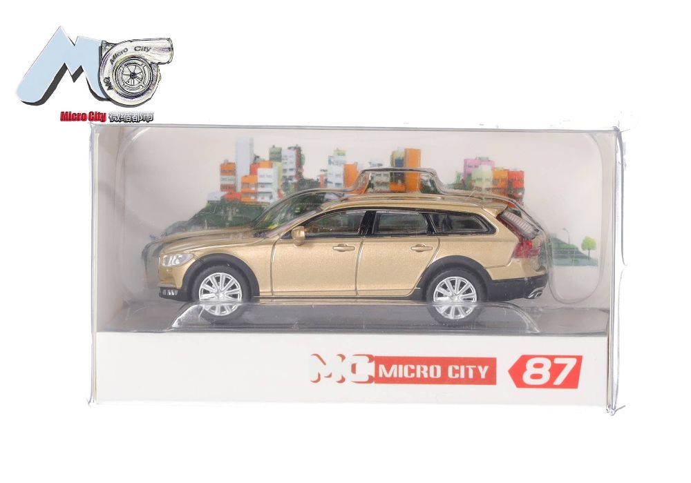 Herpa 87MC000021 MicroCity: Volvo V90 gold (ab 2017) 1:87 Spur H0 NEU