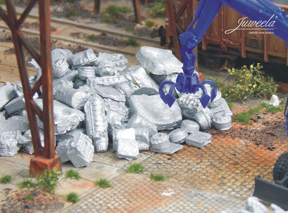 Juweela 28207 Fahrzeugschrott Alu, 75g (Miniatur)