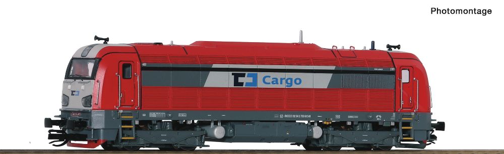 Roco 7390036 Diesellok Rh 753.6 CD Cargo DC-Snd. Spur TT