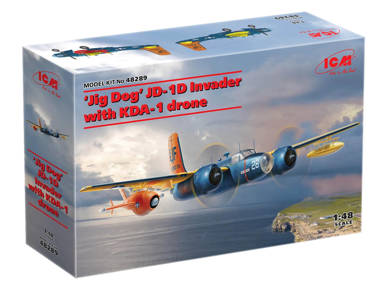 ICM 48289 Jig Dog JD-1D Invader with KDA-1 drone 1:48 Bausatz