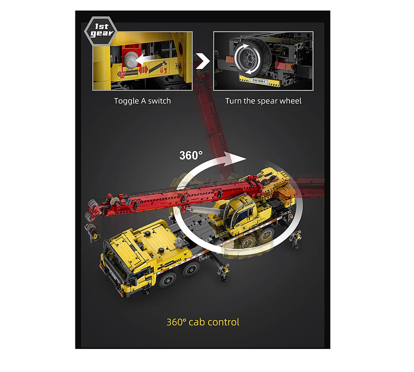CaDA C61081W Mobilkran 1:35 Bausatz NEU OVP Bricks