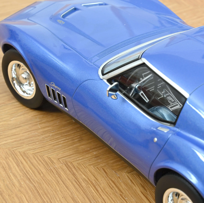 Norev 189034 Chevrolet Corvette Coupe 1969 Le Mans Blau 1:18 NEU