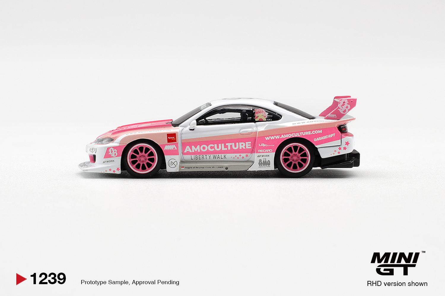 Mini GT 1239 Nissan SILVIA (S15) LB-Super Silhouette 1:64 NEU OVP