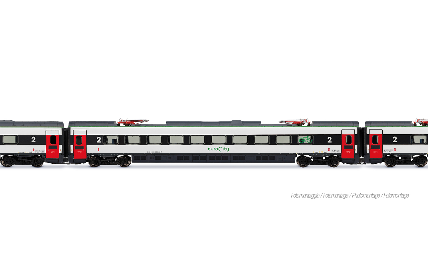 Lima HL1682 FS Trenitalia, 4-tlg. Grundset des Hochgeschwindigkeitszug E