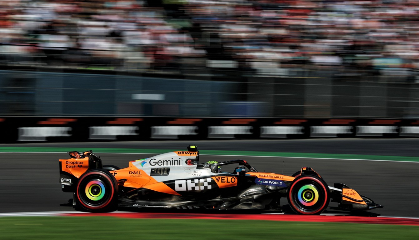Minichamps 537253704 LANDO NORRIS - WINNER MEXICAN GP 2025 1:18
