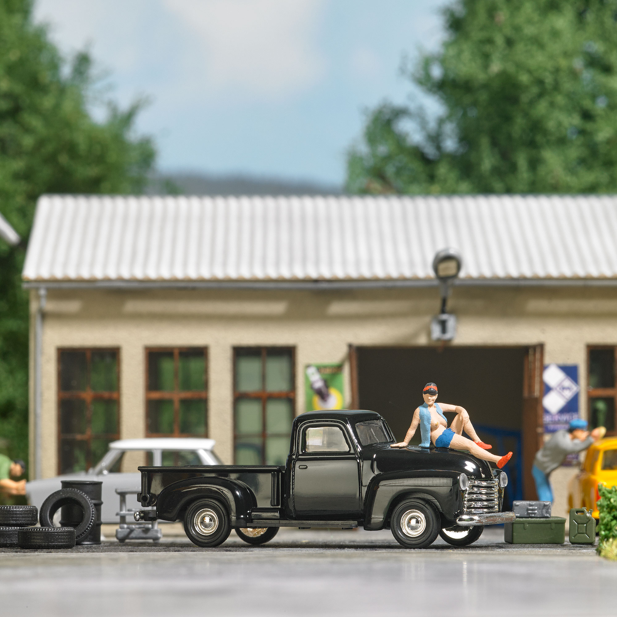 Busch 79812 Action Set Heiße Kiste 1:87 Spur H0 Neu OVP