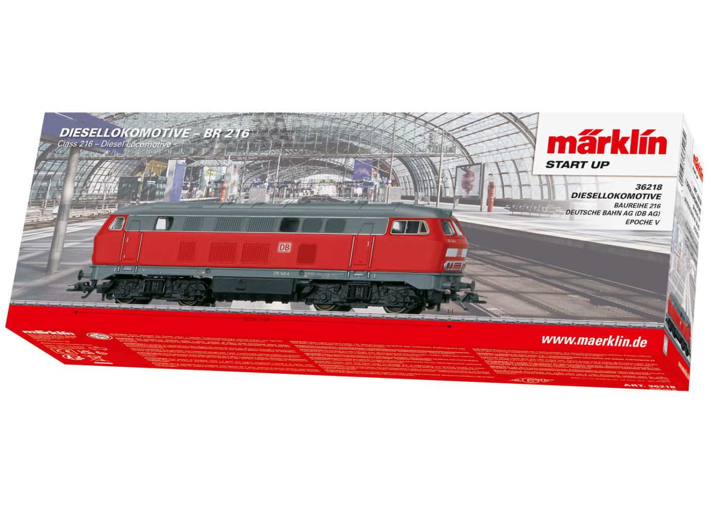 Märklin 36218 Start up Diesellokomotive Baureihe 216 1:87 Spur H0