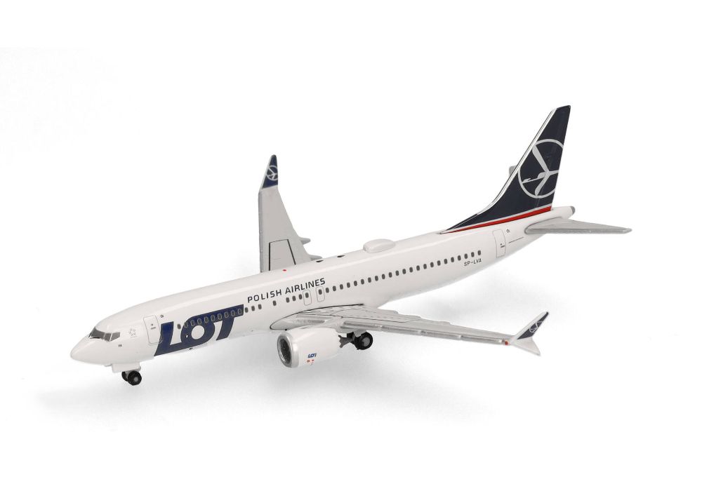 Herpa 539098 LOT Polish Airlines Boeing 737 Max 8 – SP-LVA 1:500