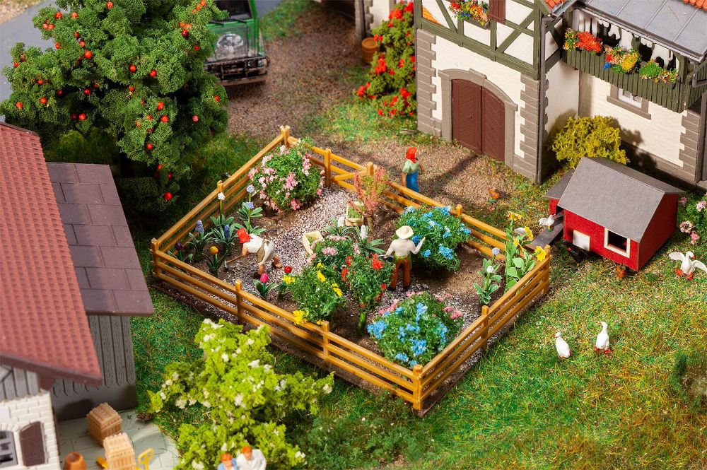 Faller 181276 Ziergarten mit Blumen und Büschen 1:87 Spur H0 NEU