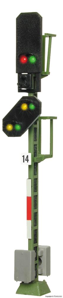 Viessmann 4014 Licht-Blocksignal mit Vorsignal 1:87 Spur H0 Neu OVP