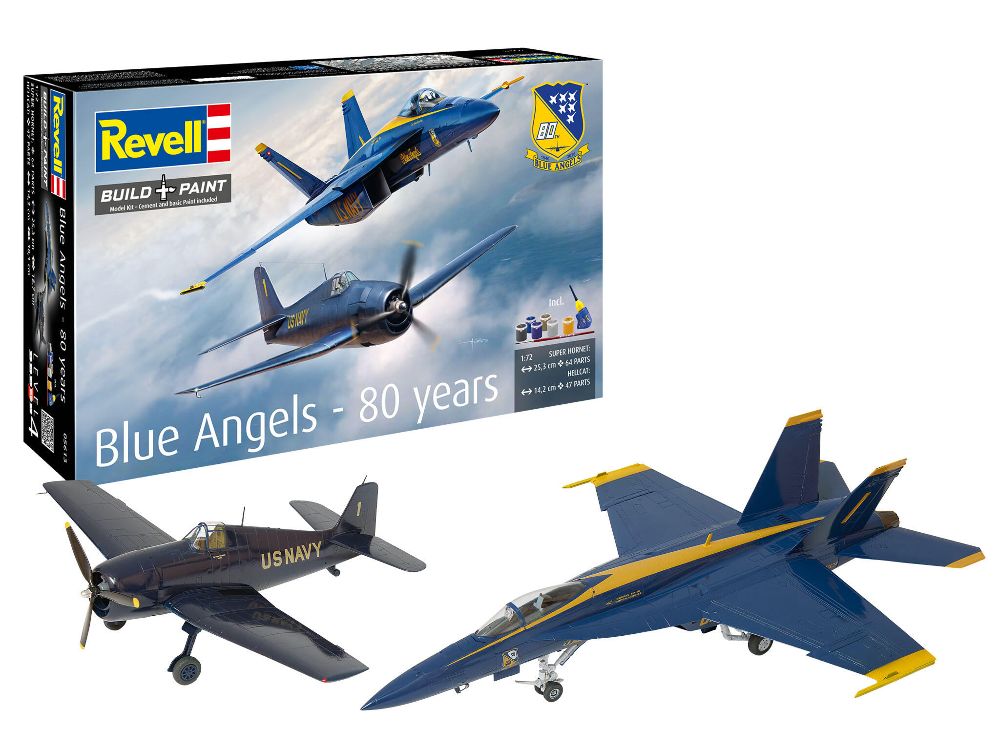 Revell 05613 Geschenkset "Blue Angels - 80 Jahre" 1:72 Bausatz