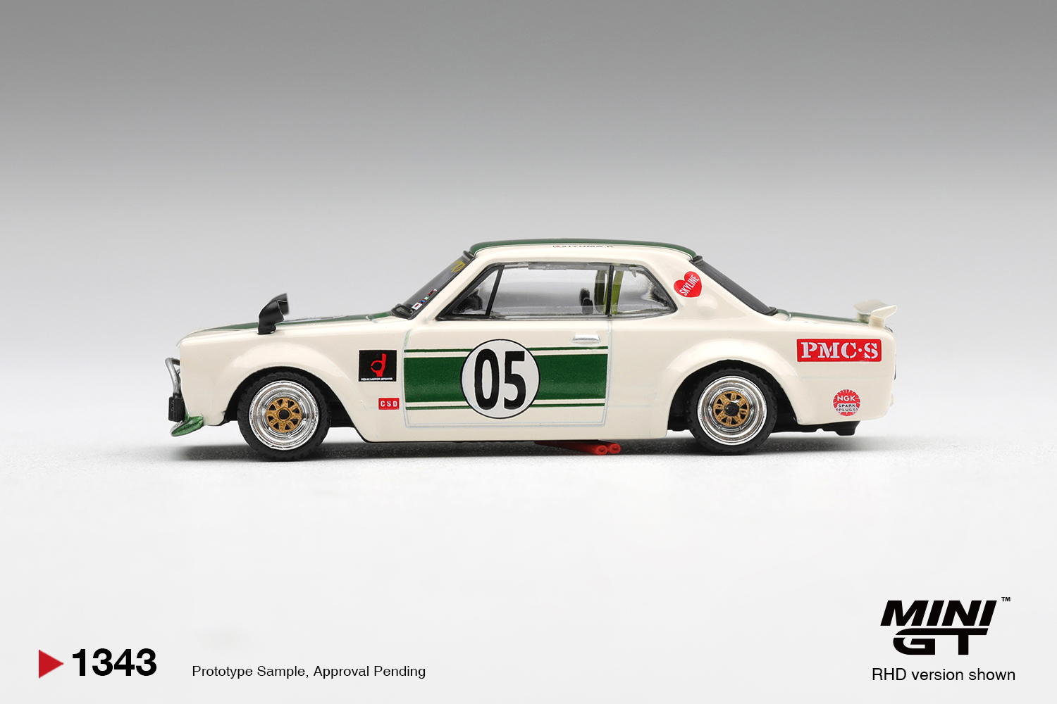 Mini GT 1343 1:64 NISSAN SKYLINE GT-R (KPGC10) LB-WORKS HAKOSUKA